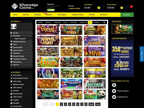 silveredge casino online real money